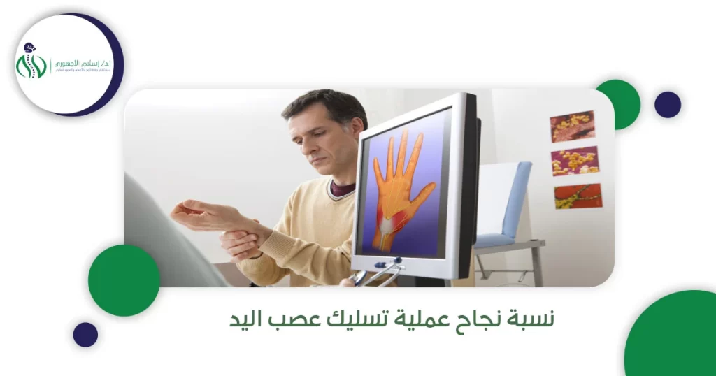 نسبة نجاح عملية تسليك عصب اليد